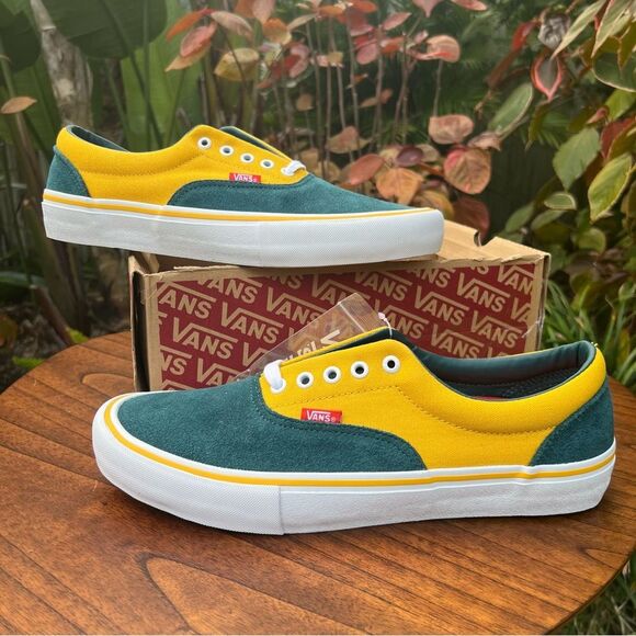 Vans Other - Vans Era Pro Low Top Suede and canvas Prime Atlantic Gold NEW size 11.5